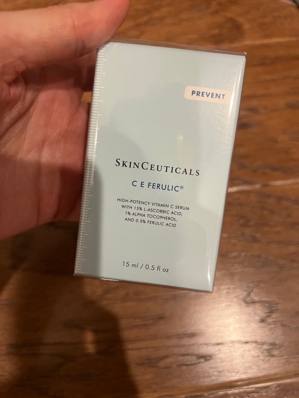 SkinCeuticals C E Ferulic Serum Box - Light Blue and White